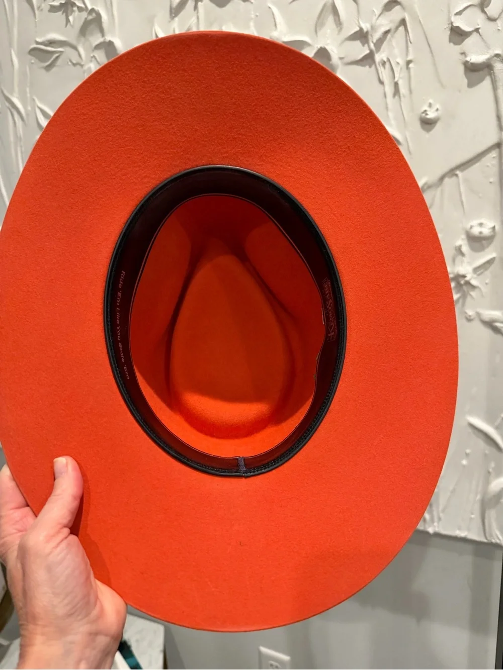 Kemo sabe Rabbit cowboy  Hat with Scarf Band - Orange